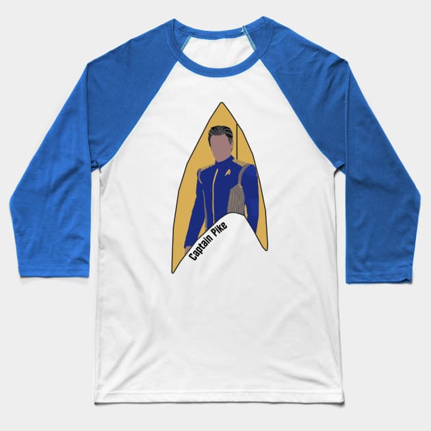 Captain Pike Baseball T-Shirt by Sutilmente